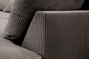 Rossita Lyx 4-sits Extra djup Soffa med Schäslong Höger - Mörkgrå Manchester - Möbler - Soffa - Divansoffa & schäslongsoffa - 4 sits soffa med divan