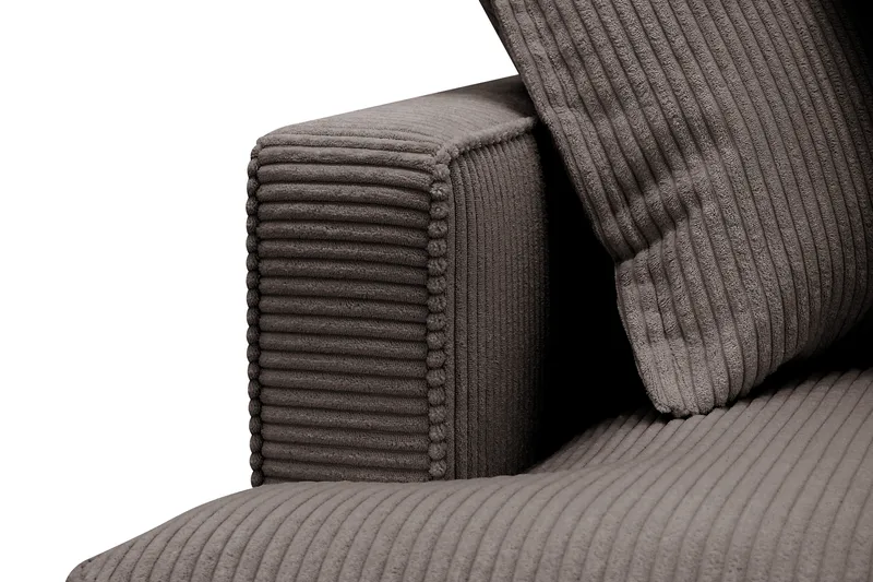 Rossita Lyx 4-sits Extra djup Soffa med Schäslong Höger - Mörkgrå Manchester - Möbler - Soffa - Divansoffa & schäslongsoffa - 4 sits soffa med divan