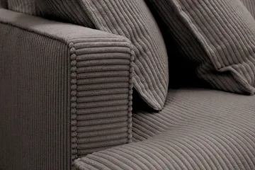 Rossita Lyx 4-sits Extra djup Soffa med Schäslong Höger - Mörkgrå Manchester - Möbler - Soffa - Divansoffa & schäslongsoffa - 4 sits soffa med divan