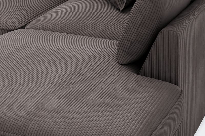 Rossita Lyx 4-sits Extra djup Soffa med Schäslong Höger - Mörkgrå Manchester - Möbler - Soffa - Divansoffa & schäslongsoffa - 4 sits soffa med divan