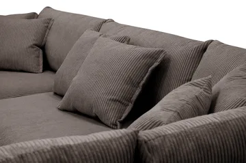 Rossita Lyx 4-sits Extra djup Soffa med Schäslong Höger - Mörkgrå Manchester - Möbler - Soffa - Divansoffa & schäslongsoffa - 4 sits soffa med divan
