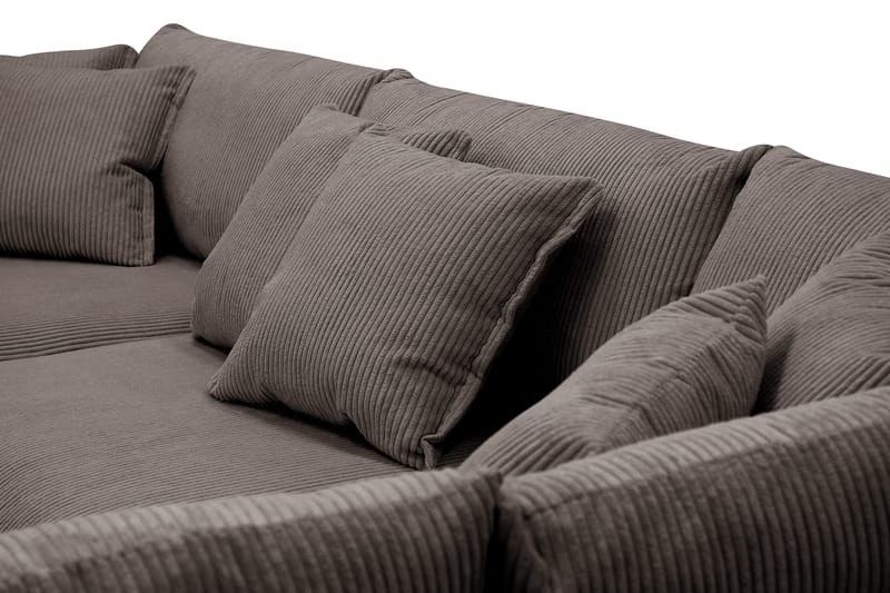 Rossita Lyx 4-sits Extra djup Soffa med Schäslong Höger - Mörkgrå Manchester - Möbler - Soffa - Divansoffa & schäslongsoffa - 4 sits soffa med divan