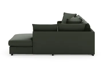 Rossita Lyx 4-sits Extra djup Soffa med Schäslong Höger - Mörkgrön Manchester - Möbler - Soffa - Divansoffa & schäslongsoffa - 4 sits soffa med divan