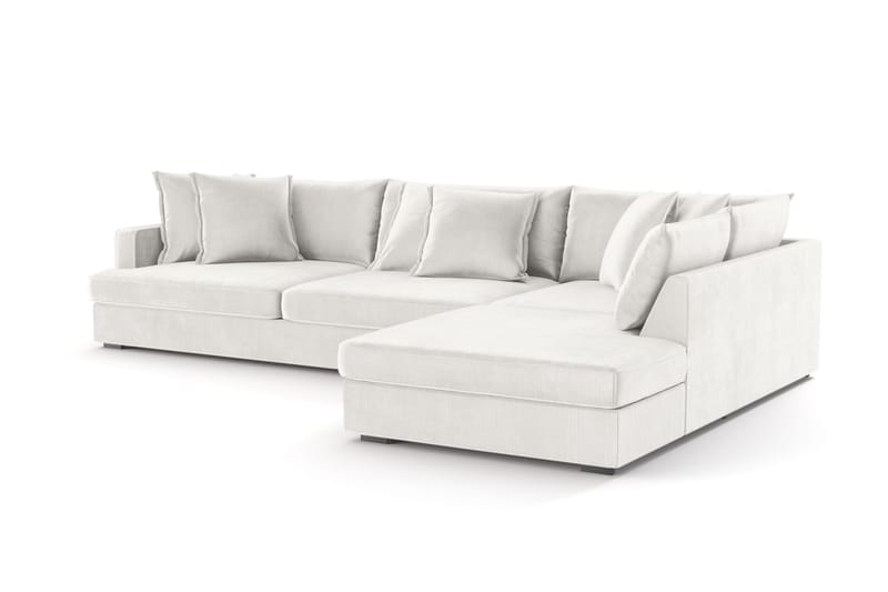 Rossita Lyx 4-sits Extra djup Soffa med Schäslong Höger - Offwhite Manchester - Möbler - Soffa - Divansoffa & schäslongsoffa - 4 sits soffa med divan