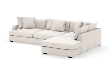 Rossita Lyx 4-sits Extra djup Soffa med Schäslong Höger - Offwhite Manchester - Möbler - Soffa - Divansoffa & schäslongsoffa - 4 sits soffa med divan