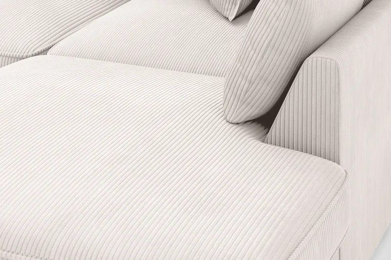 Rossita Lyx 4-sits Extra djup Soffa med Schäslong Höger - Offwhite Manchester - Möbler - Soffa - Divansoffa & schäslongsoffa - 4 sits soffa med divan