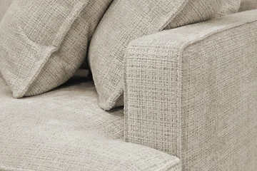 Rossita Lyx 4-sits Extra djup Soffa med Schäslong Vänster - Beige Chenille - Möbler - Soffa - Divansoffa & schäslongsoffa - 4 sits soffa med divan