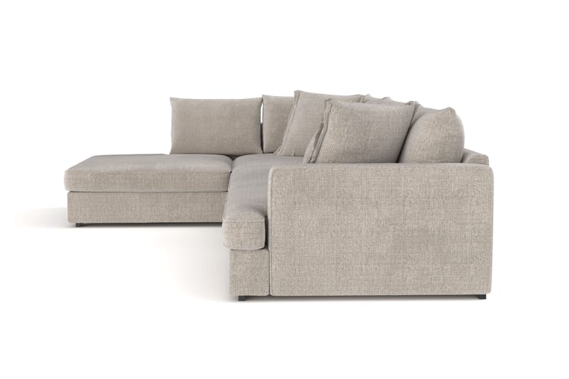 Rossita Lyx 4-sits Extra djup Soffa med Schäslong Vänster - Beige Chenille - Möbler - Soffa - Divansoffa & schäslongsoffa - 4 sits soffa med divan