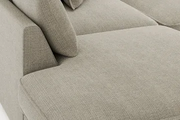 Rossita Lyx 4-sits Extra djup Soffa med Schäslong Vänster - Beige Chenille - Möbler - Soffa - Divansoffa & schäslongsoffa - 4 sits soffa med divan