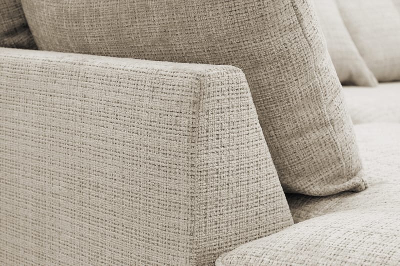 Rossita Lyx 4-sits Extra djup Soffa med Schäslong Vänster - Beige Chenille - Möbler - Soffa - Divansoffa & schäslongsoffa - 4 sits soffa med divan