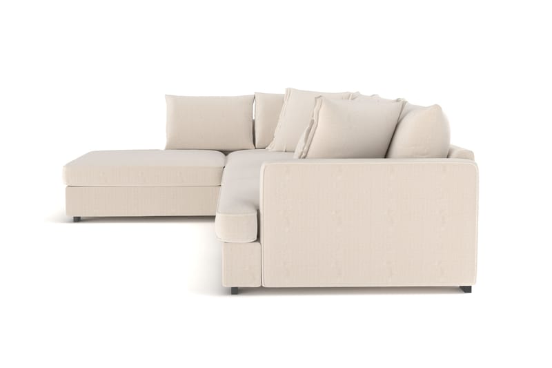 Rossita Lyx 4-sits Extra djup Soffa med Schäslong Vänster - Beige Manchester - Möbler - Soffa - Divansoffa & schäslongsoffa - 4 sits soffa med divan