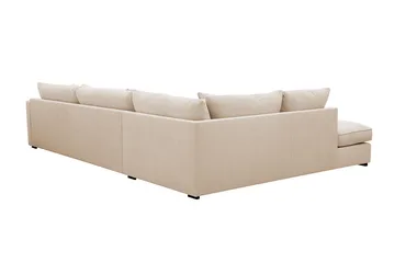 Rossita Lyx 4-sits Extra djup Soffa med Schäslong Vänster - Beige Manchester - Möbler - Soffa - Divansoffa & schäslongsoffa - 4 sits soffa med divan