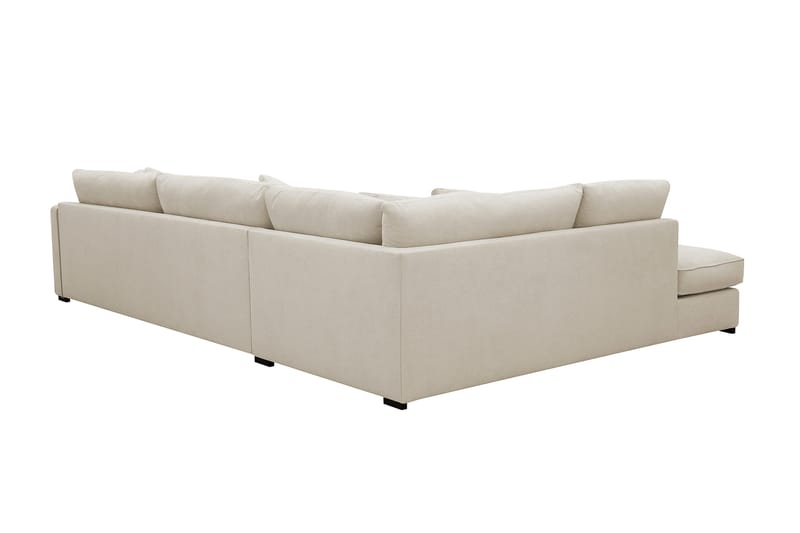 Rossita Lyx 4-sits Extra djup Soffa med Schäslong Vänster - Beige Tyg - Möbler - Soffa - Divansoffa & schäslongsoffa - 4 sits soffa med divan