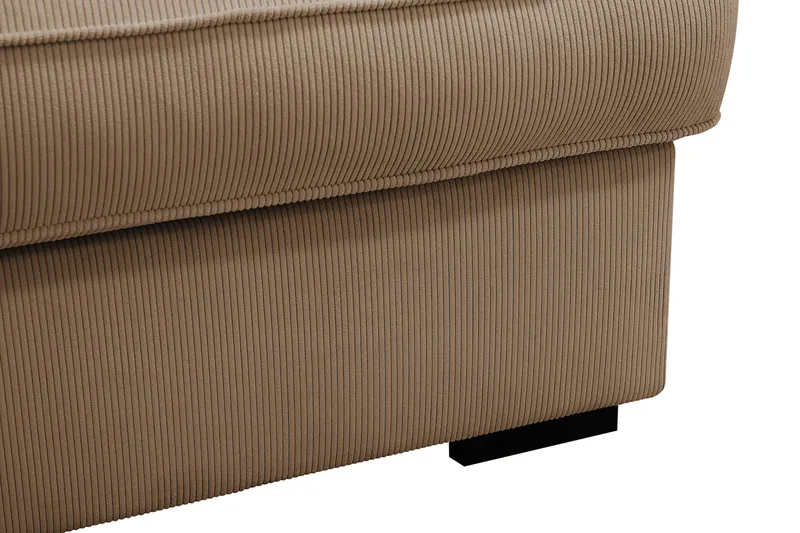 Rossita Lyx 4-sits Extra djup Soffa med Schäslong Vänster - Brun Manchester - Möbler - Soffa - Divansoffa & schäslongsoffa - 4 sits soffa med divan