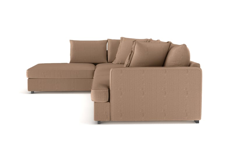 Rossita Lyx 4-sits Extra djup Soffa med Schäslong Vänster - Brun Manchester - Möbler - Soffa - Divansoffa & schäslongsoffa - 4 sits soffa med divan