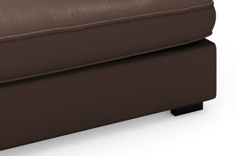 Rossita Lyx 4-sits Extra djup Soffa med Schäslong Vänster - Brun Manchester - Möbler - Soffa - Divansoffa & schäslongsoffa - 4 sits soffa med divan