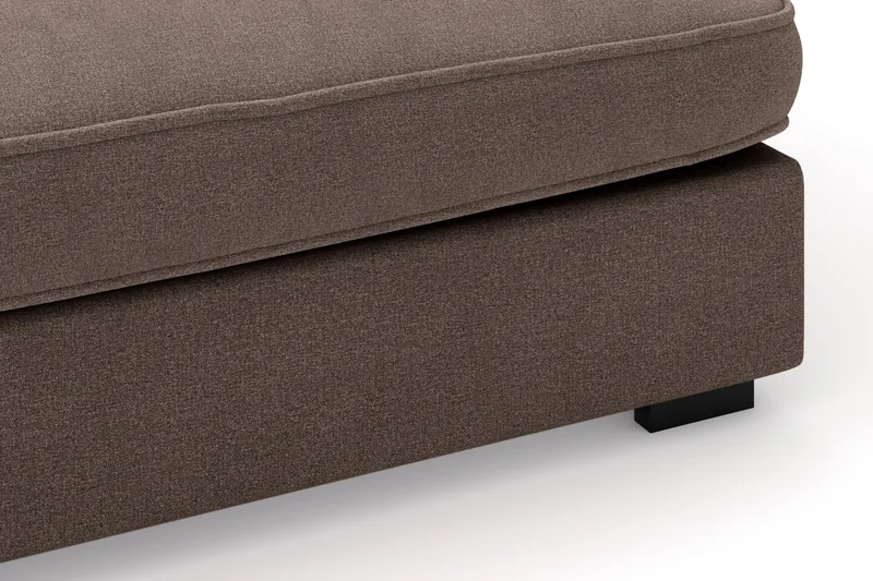 Rossita Lyx 4-sits Extra djup Soffa med Schäslong Vänster - Brun Tyg - Möbler - Soffa - Divansoffa & schäslongsoffa - 4 sits soffa med divan