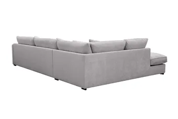 Rossita Lyx 4-sits Extra djup Soffa med Schäslong Vänster - Grå Chenille - Möbler - Soffa - Divansoffa & schäslongsoffa - 4 sits soffa med divan