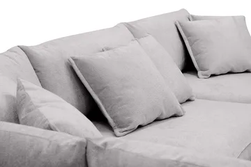 Rossita Lyx 4-sits Extra djup Soffa med Schäslong Vänster - Grå Chenille - Möbler - Soffa - Divansoffa & schäslongsoffa - 4 sits soffa med divan