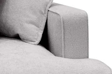 Rossita Lyx 4-sits Extra djup Soffa med Schäslong Vänster - Grå Chenille - Möbler - Soffa - Divansoffa & schäslongsoffa - 4 sits soffa med divan