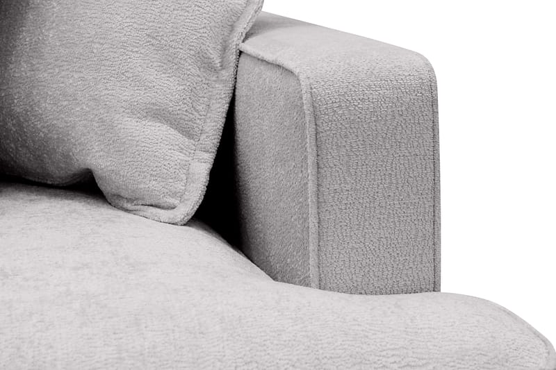 Rossita Lyx 4-sits Extra djup Soffa med Schäslong Vänster - Grå Chenille - Möbler - Soffa - Divansoffa & schäslongsoffa - 4 sits soffa med divan