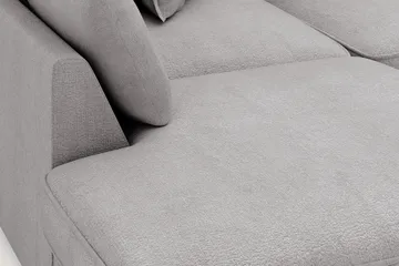 Rossita Lyx 4-sits Extra djup Soffa med Schäslong Vänster - Grå Chenille - Möbler - Soffa - Divansoffa & schäslongsoffa - 4 sits soffa med divan