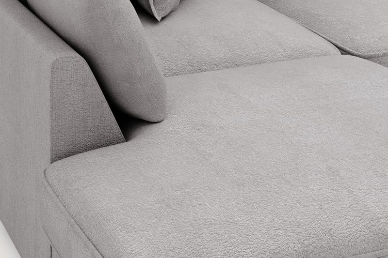 Rossita Lyx 4-sits Extra djup Soffa med Schäslong Vänster - Grå Chenille - Möbler - Soffa - Divansoffa & schäslongsoffa - 4 sits soffa med divan