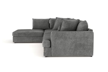 Rossita Lyx 4-sits Extra djup Soffa med Schäslong Vänster - Grå Chenille - Möbler - Soffa - Divansoffa & schäslongsoffa - 4 sits soffa med divan