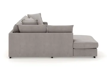 Rossita Lyx 4-sits Extra djup Soffa med Schäslong Vänster - Grå/Brun Chenille - Möbler - Soffa - Divansoffa & schäslongsoffa - 4 sits soffa med divan