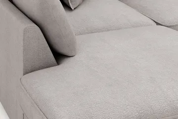 Rossita Lyx 4-sits Extra djup Soffa med Schäslong Vänster - Grå/Brun Chenille - Möbler - Soffa - Divansoffa & schäslongsoffa - 4 sits soffa med divan