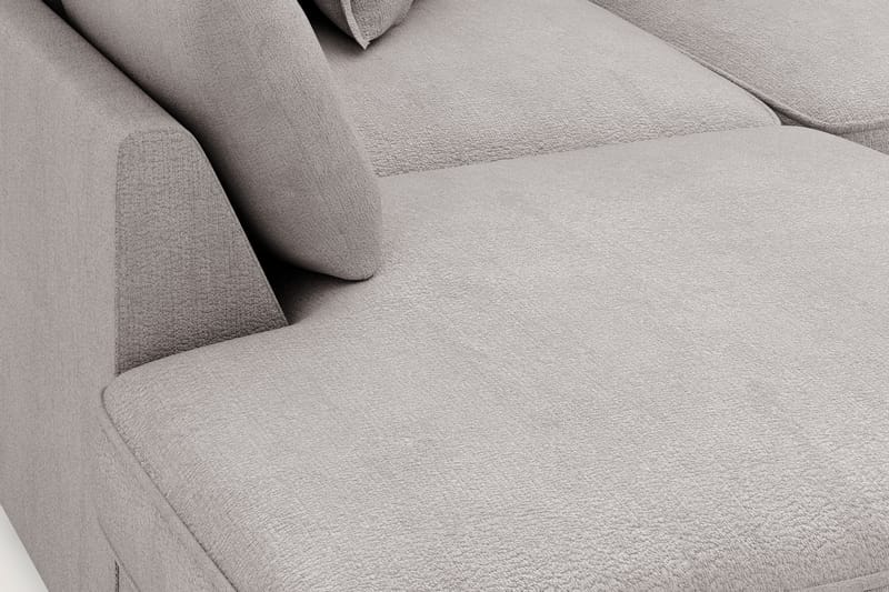 Rossita Lyx 4-sits Extra djup Soffa med Schäslong Vänster - Grå/Brun Chenille - Möbler - Soffa - Divansoffa & schäslongsoffa - 4 sits soffa med divan