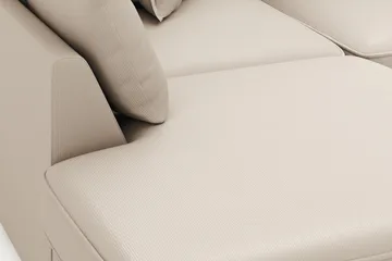 Rossita Lyx 4-sits Extra djup Soffa med Schäslong Vänster - Greige Manchester - Möbler - Soffa - Divansoffa & schäslongsoffa - 4 sits soffa med divan