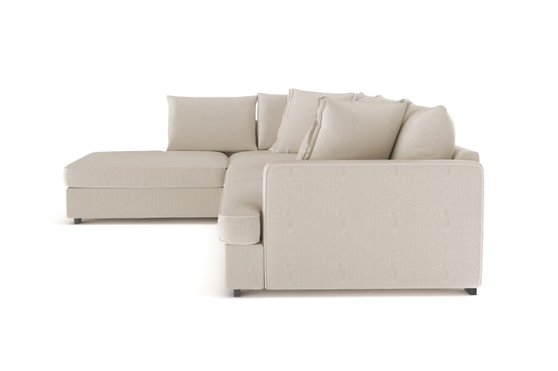Rossita Lyx 4-sits Extra djup Soffa med Schäslong Vänster - Greige Manchester - Möbler - Soffa - Divansoffa & schäslongsoffa - 4 sits soffa med divan