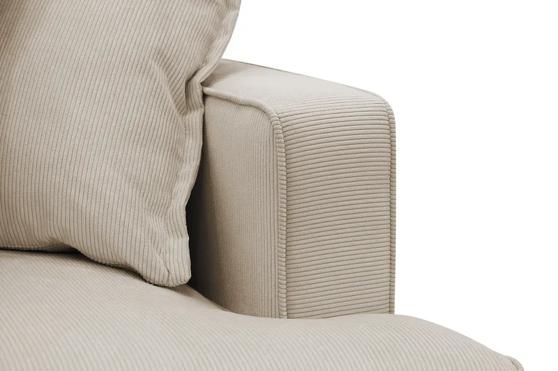 Rossita Lyx 4-sits Extra djup Soffa med Schäslong Vänster - Greige Manchester - Möbler - Soffa - Divansoffa & schäslongsoffa - 4 sits soffa med divan