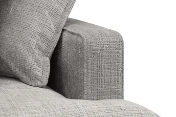 Rossita Lyx 4-sits Extra djup Soffa med Schäslong Vänster - Ljusgrå Chenille - Möbler - Soffa - Divansoffa & schäslongsoffa - 4 sits soffa med divan