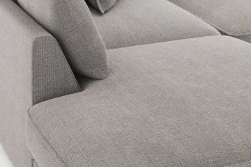 Rossita Lyx 4-sits Extra djup Soffa med Schäslong Vänster - Ljusgrå Chenille - Möbler - Soffa - Divansoffa & schäslongsoffa - 4 sits soffa med divan