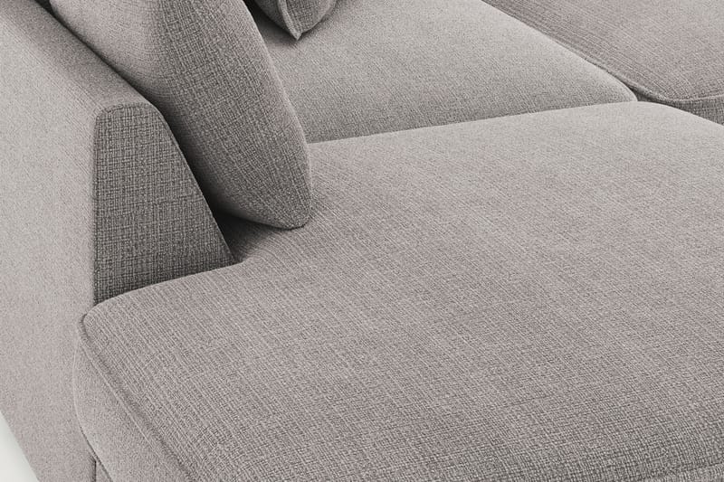 Rossita Lyx 4-sits Extra djup Soffa med Schäslong Vänster - Ljusgrå Chenille - Möbler - Soffa - Divansoffa & schäslongsoffa - 4 sits soffa med divan