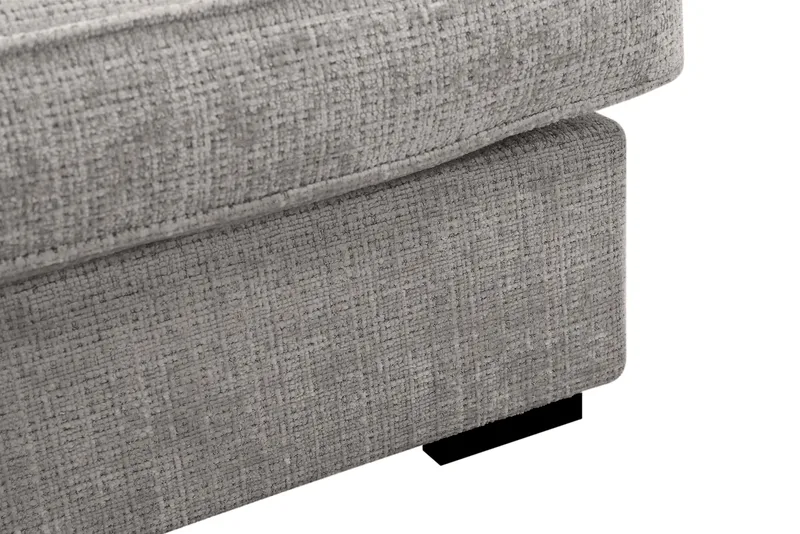 Rossita Lyx 4-sits Extra djup Soffa med Schäslong Vänster - Ljusgrå Chenille - Möbler - Soffa - Divansoffa & schäslongsoffa - 4 sits soffa med divan