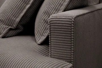 Rossita Lyx 4-sits Extra djup Soffa med Schäslong Vänster - Mörkgrå Manchester - Möbler - Soffa - Divansoffa & schäslongsoffa - 4 sits soffa med divan