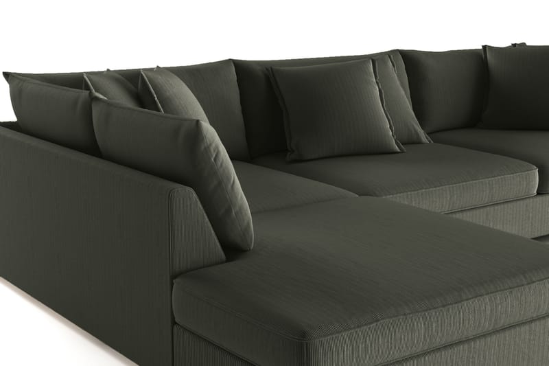 Rossita Lyx 4-sits Extra djup Soffa med Schäslong Vänster - Mörkgrön Manchester - Möbler - Soffa - Divansoffa & schäslongsoffa - 4 sits soffa med divan
