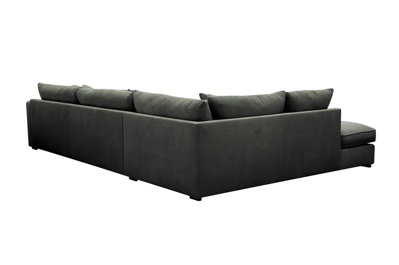 Rossita Lyx 4-sits Extra djup Soffa med Schäslong Vänster - Mörkgrön Manchester - Möbler - Soffa - Divansoffa & schäslongsoffa - 4 sits soffa med divan