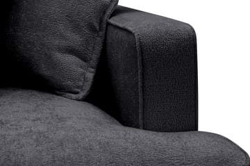 Rossita Lyx 4-sits Extra djup Soffa med Schäslong Vänster - Svart Chenille - Möbler - Soffa - Divansoffa & schäslongsoffa - 4 sits soffa med divan