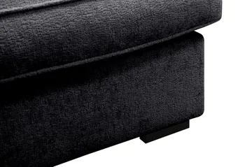 Rossita Lyx 4-sits Extra djup Soffa med Schäslong Vänster - Svart Chenille - Möbler - Soffa - Divansoffa & schäslongsoffa - 4 sits soffa med divan