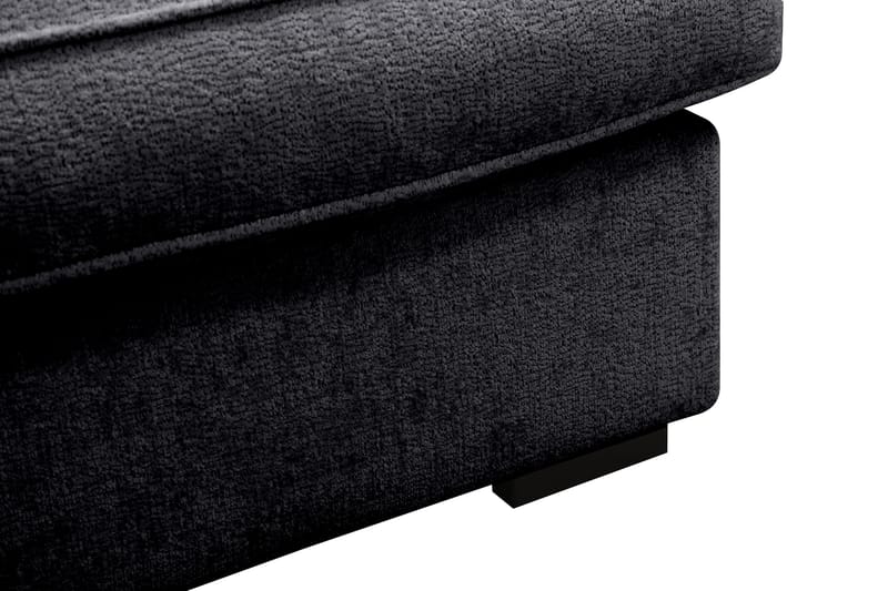 Rossita Lyx 4-sits Extra djup Soffa med Schäslong Vänster - Svart Chenille - Möbler - Soffa - Divansoffa & schäslongsoffa - 4 sits soffa med divan