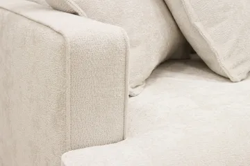 Rossita Lyx 4-sits Högervänd L-formad Extra Djup Schäslongsoffa i Chenille - Beige Chenille - Möbler - Soffa - Divansoffa & schäslongsoffa - 4 sits soffa med divan