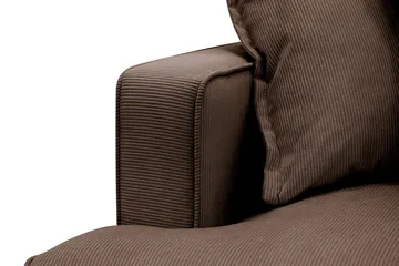 Rossita Lyx 4-sits Högervänd L-formad Extra Djup Schäslongsoffa i Manchester - Brun Manchester - Möbler - Soffa - Divansoffa & schäslongsoffa - 4 sits soffa med divan