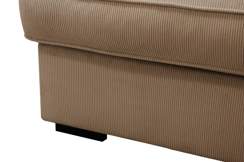 Rossita Lyx 4-sits Högervänd L-formad Extra Djup Schäslongsoffa i Manchester - Brun Manchester - Möbler - Soffa - Divansoffa & schäslongsoffa - 4 sits soffa med divan