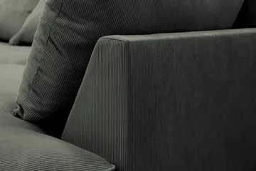 Rossita Lyx 4-sits Högervänd L-formad Extra Djup Schäslongsoffa i Manchester - Mörkgrön Manchester - Möbler - Soffa - Divansoffa & schäslongsoffa - 4 sits soffa med divan