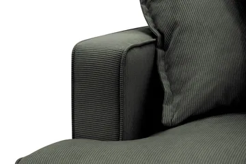 Rossita Lyx 4-sits Högervänd L-formad Extra Djup Schäslongsoffa i Manchester - Mörkgrön Manchester - Möbler - Soffa - Divansoffa & schäslongsoffa - 4 sits soffa med divan