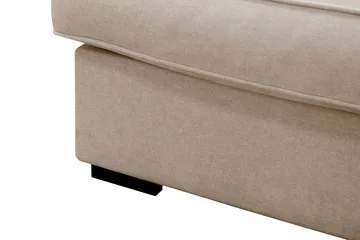 Rossita Lyx 4-sits Högervänd L-formad Extra Djup Schäslongsoffa i Tyg - Beige Tyg - Möbler - Soffa - Divansoffa & schäslongsoffa - 4 sits soffa med divan
